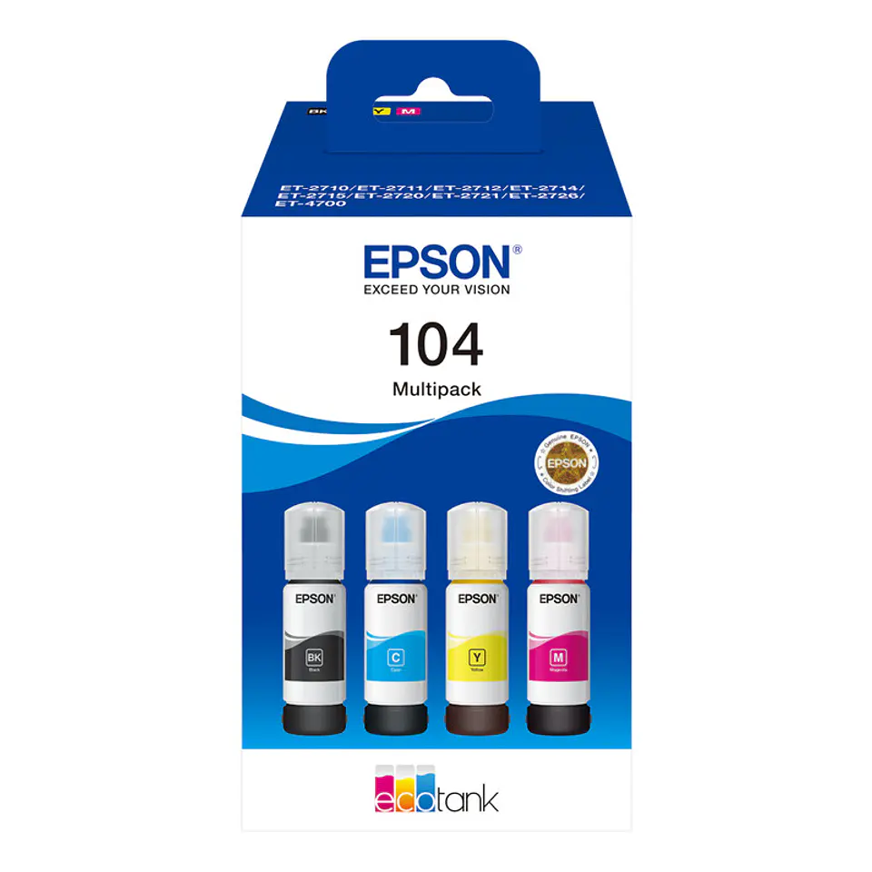 Tinteiro Epson 104 EcoTank 4-Cores Multipack 1