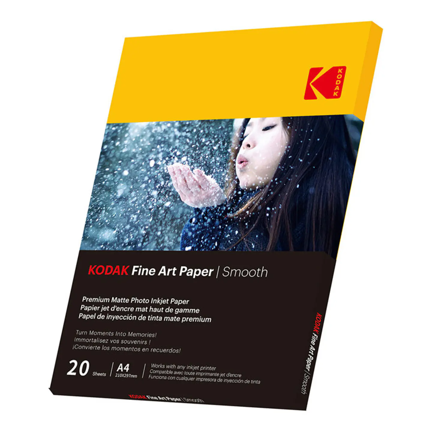 Papel Fotográfico KODAK Fine Art Smooth A4 230 g/m² Branco 1