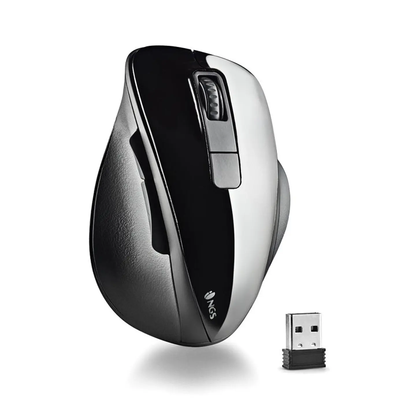 Rato Ótico NGS Bow Wireless Black 1