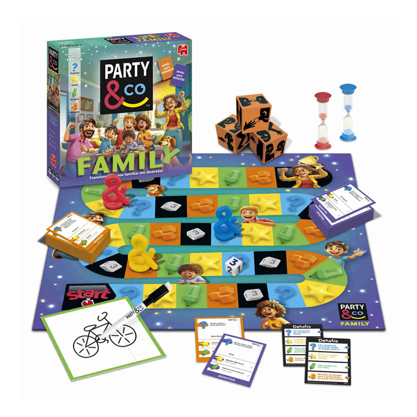 Jogo de Tabuleiro Party & Co Family 1