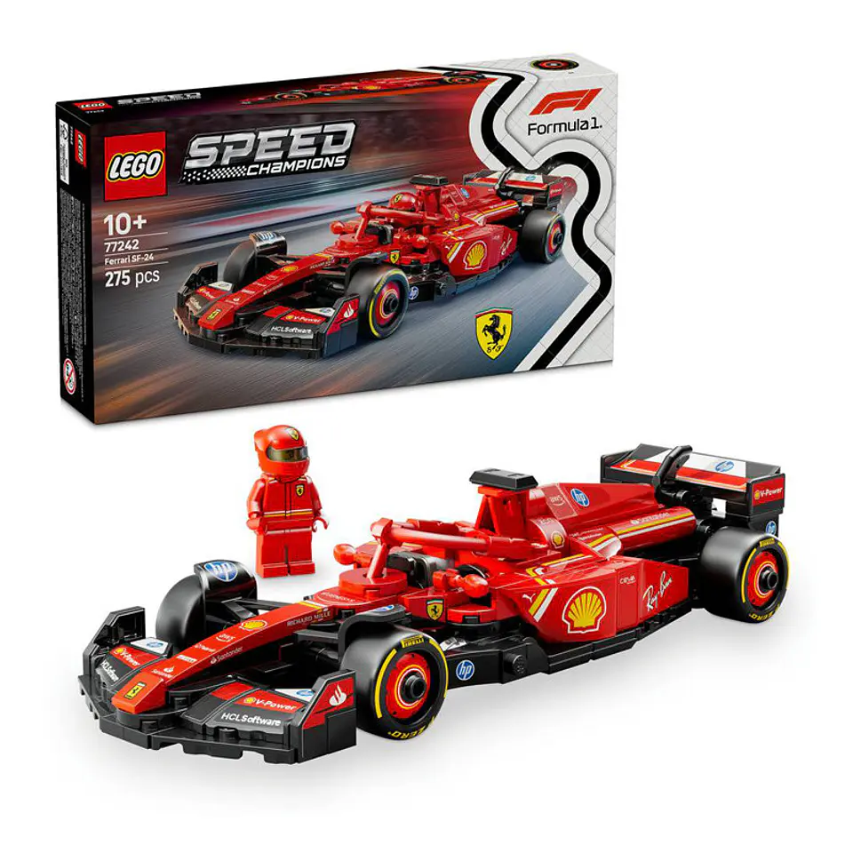 LEGO Speed Champions: Carro de Corrida Ferrari SF-24 F1 1