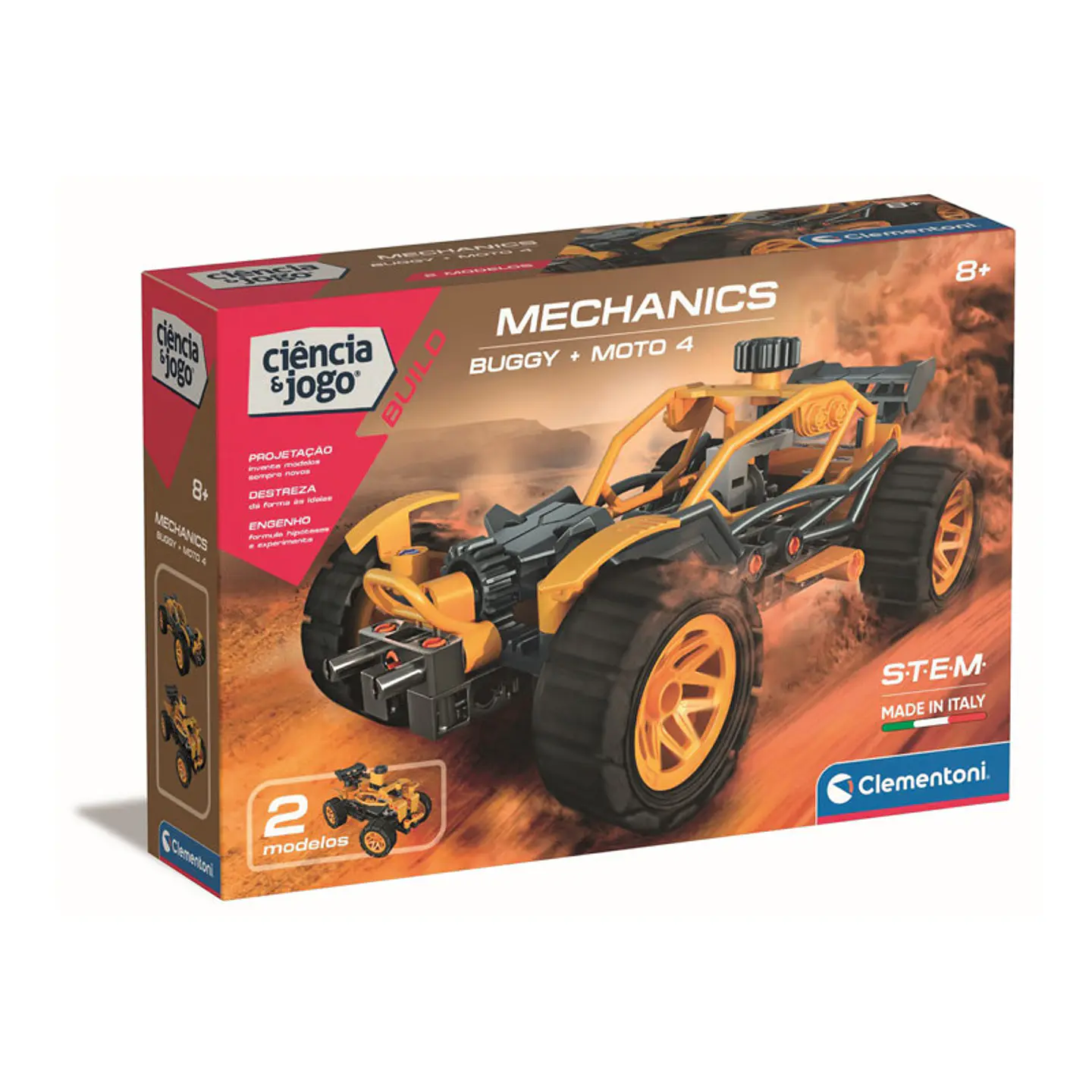 Kit Clementoni Ciência & Jogo - Mecânica: Buggy + Moto 4 1