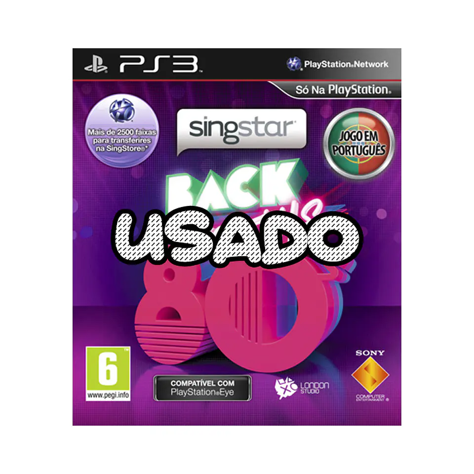 SingStar Back to the 80s PS3 USADO 1