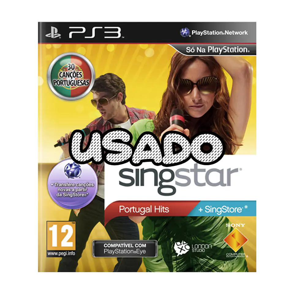 SingStar Portugal Hits PS3 USADO 1