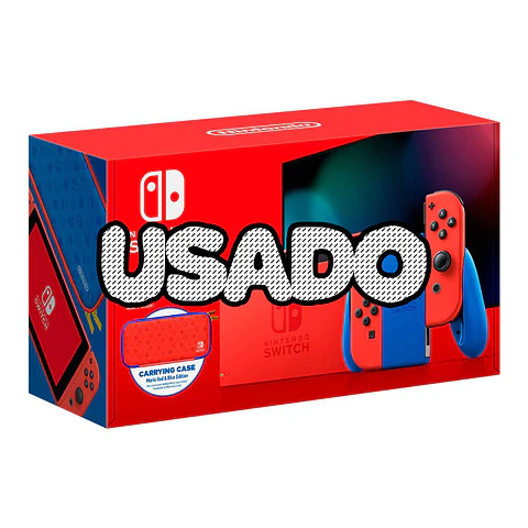 Consola Nintendo Switch V2 2019 Mario Red & Blue Edition USADO (1 ano de garantia)