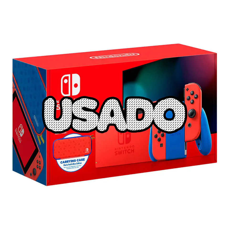 Consola Nintendo Switch V2 2019 Mario Red & Blue Edition USADO (1 ano de garantia) 1