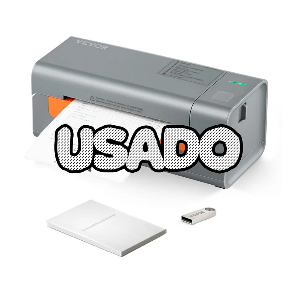 Impressora térmica de etiquetas VEVOR USADO (1 ano de garantia) 1