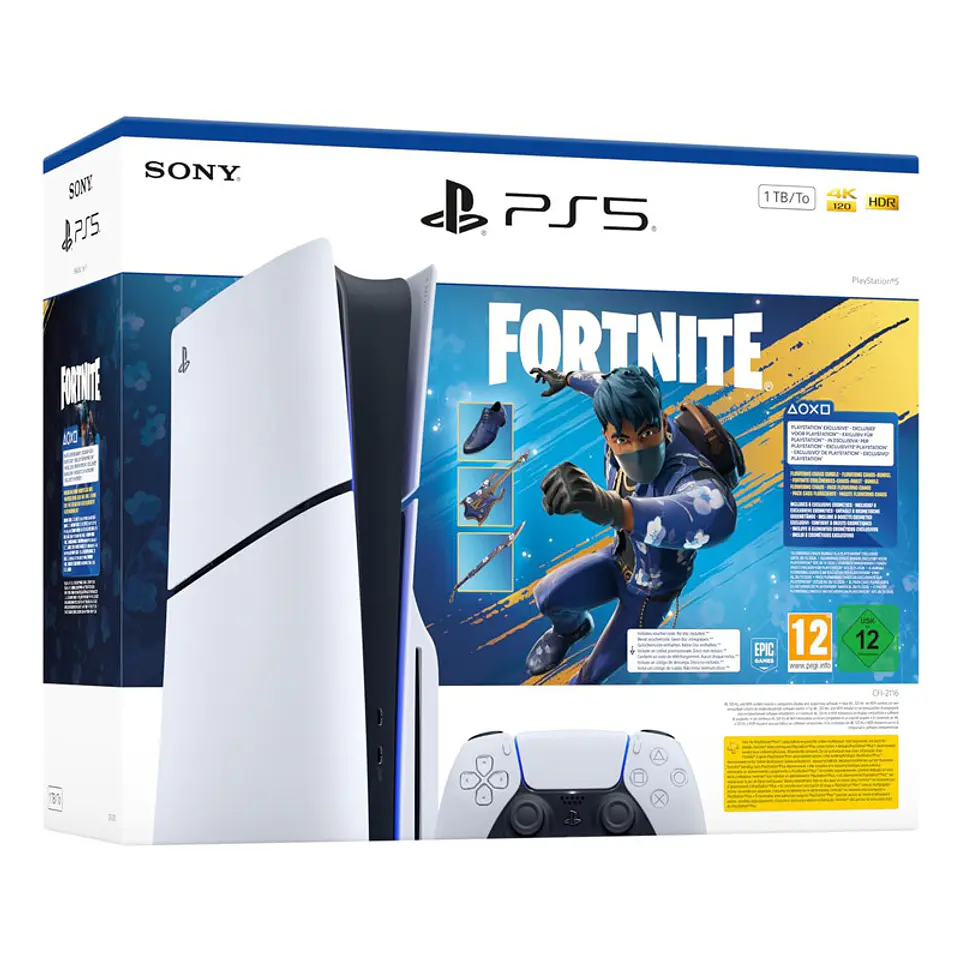 Consola Sony PlayStation 5 Slim 1TB (Edição Standard) + Pack Fortnite Flowering Chaos 1