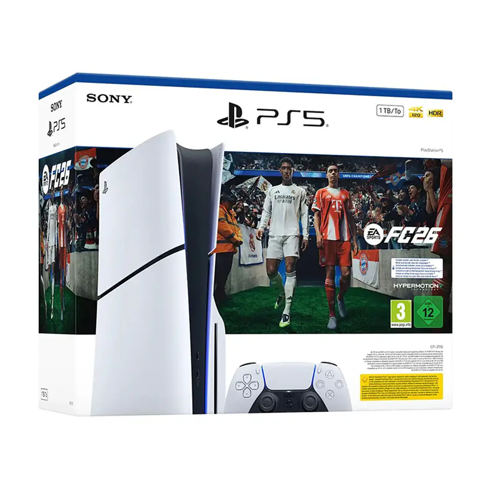 Consola Sony PlayStation 5 Slim 1TB (Edição Standard) + Jogo Digital EA Sports FC 26 1