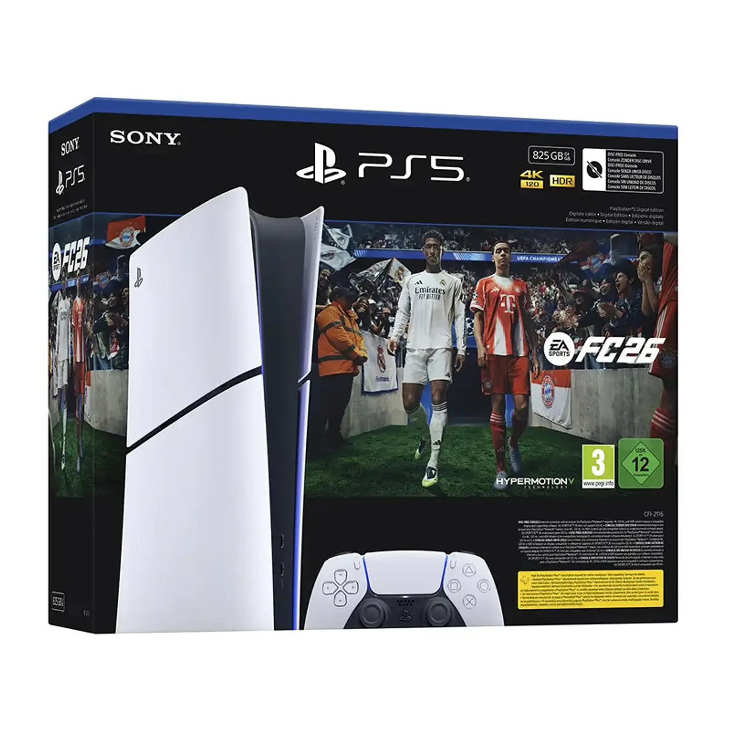 Consola Sony PlayStation 5 Slim (Edição Digital) 825GB + Jogo Digital EA Sports FC 26 1