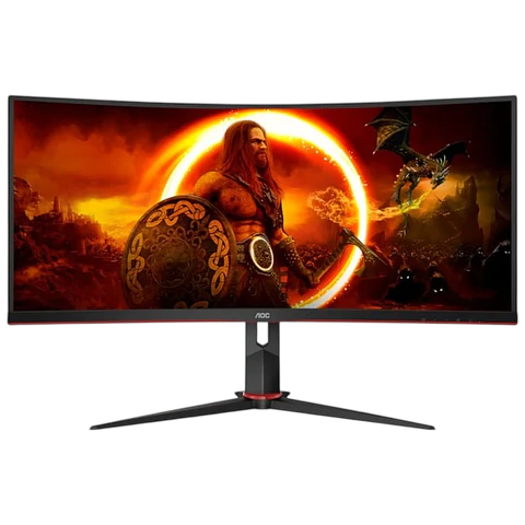 Monitor Curvo AOC Gaming 34" CU34G2XP VA WQHD 180Hz 1ms Adaptive Sync HDR400