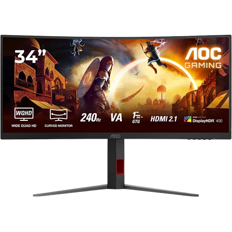 Monitor Curvo AOC Gaming 34" CU34G4Z Fast VA WQHD 240Hz 0.5ms