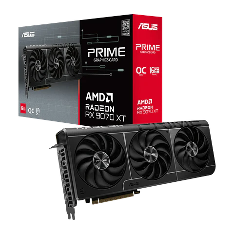 Gráfica Asus Radeon RX 9070 XT Prime OC 16GB GDDR6