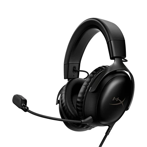 Headset HyperX Cloud III Wired Gaming DTS Spatial Audio PC, PS5, PS4, Xbox Series X|S, Xbox One, Nintendo Switch, Mac Black