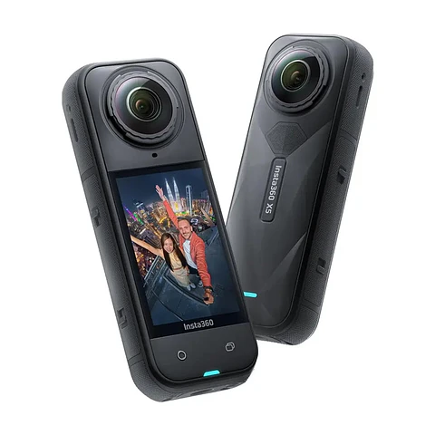 Câmara Action Cam Insta360 X5 | Vídeo 8K 30FPS | Fotografia 72MP | Wi-Fi 5 | Bluetooth 5.2 | Midnight Black (Standard Bundle)