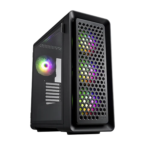 Caixa E-ATX FSP CUT593A 4x Ventoinhas 140mm Black