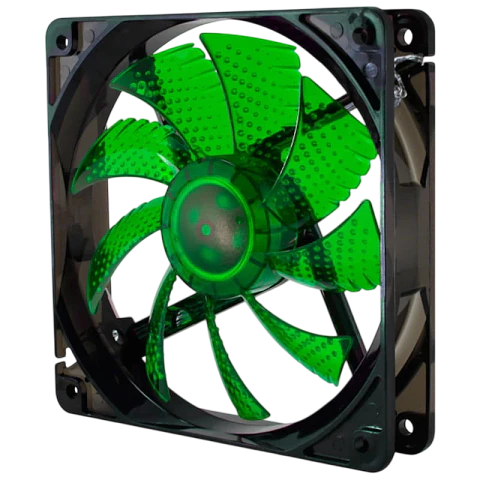 Ventilador Caja NOX CoolFan 12cm LED Verde