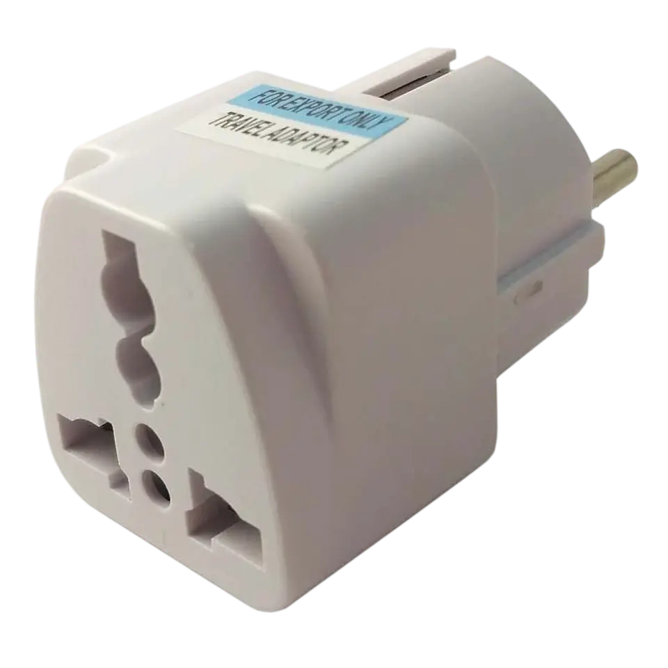 Adaptador de viaje - Pines Reino Unido a Europeo 1