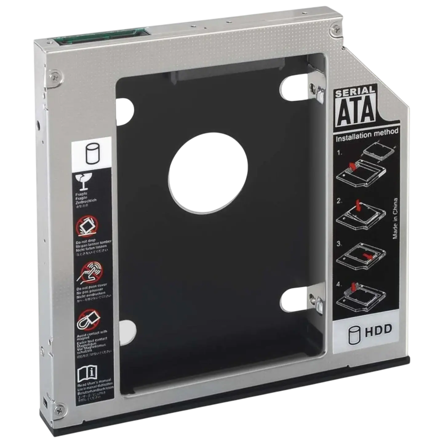 Adaptador Aisens Lector DVD a HDD/SSD STA 2.5 12.75mm 1