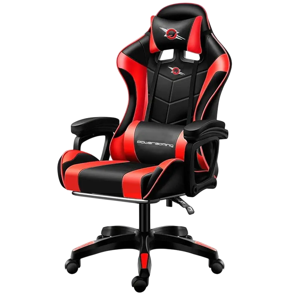 Silla Gaming PowerGaming Negro/Rojo 1