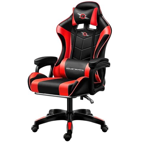 Silla Gaming PowerGaming Con Altavoz Bluetooth y Masaje Rojo