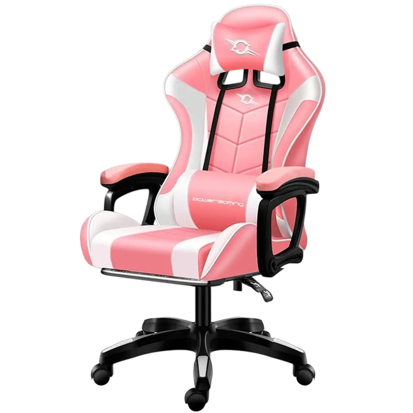 Silla Gaming PowerGaming con Altavoz Bluetooth y Masaje Rosa 1