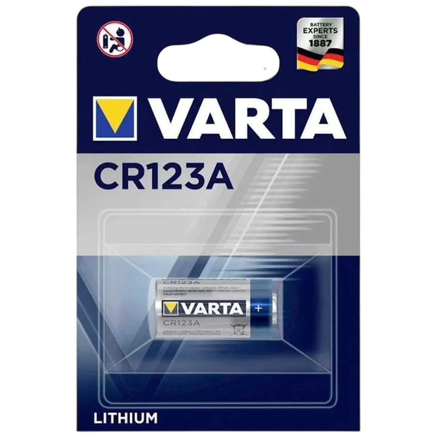 Varta Pila CR123A Litio 3V 1