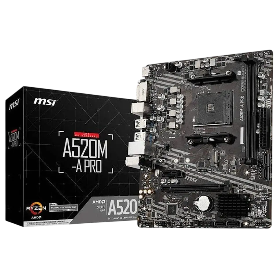 Placa Base MSI A520M-A PRO AM4 1