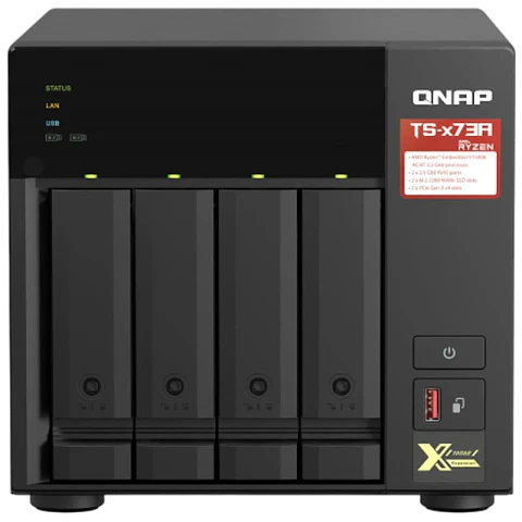 QNAP TS-473A Servidor NAS Negro