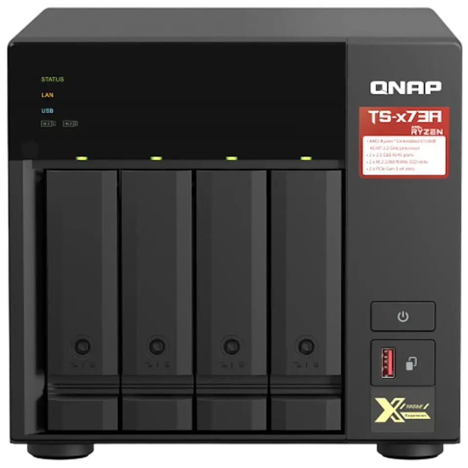 QNAP TS-473A Servidor NAS Negro 1