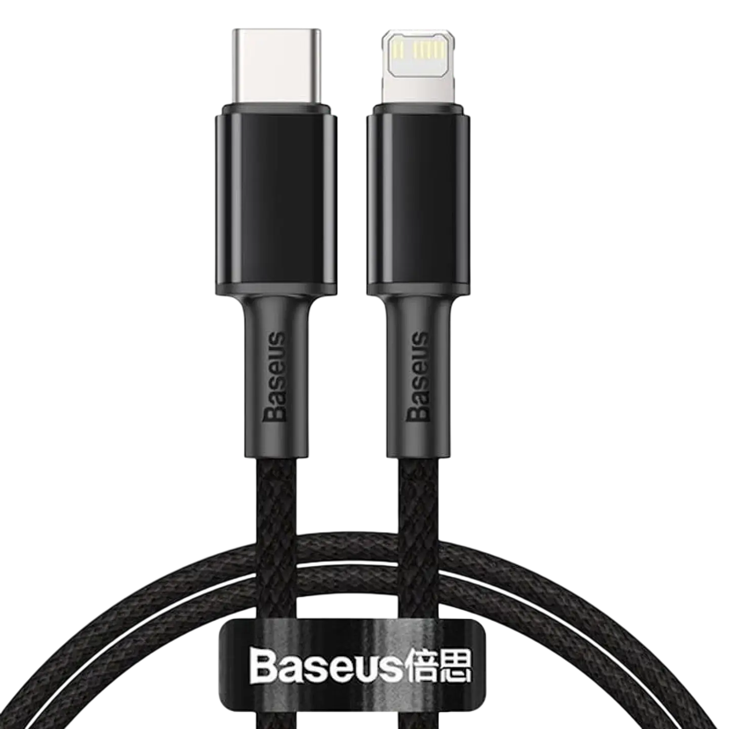 Baseus Cable Trenzado USB Tipo C a Lightning Apple 20W 1m Negro 1
