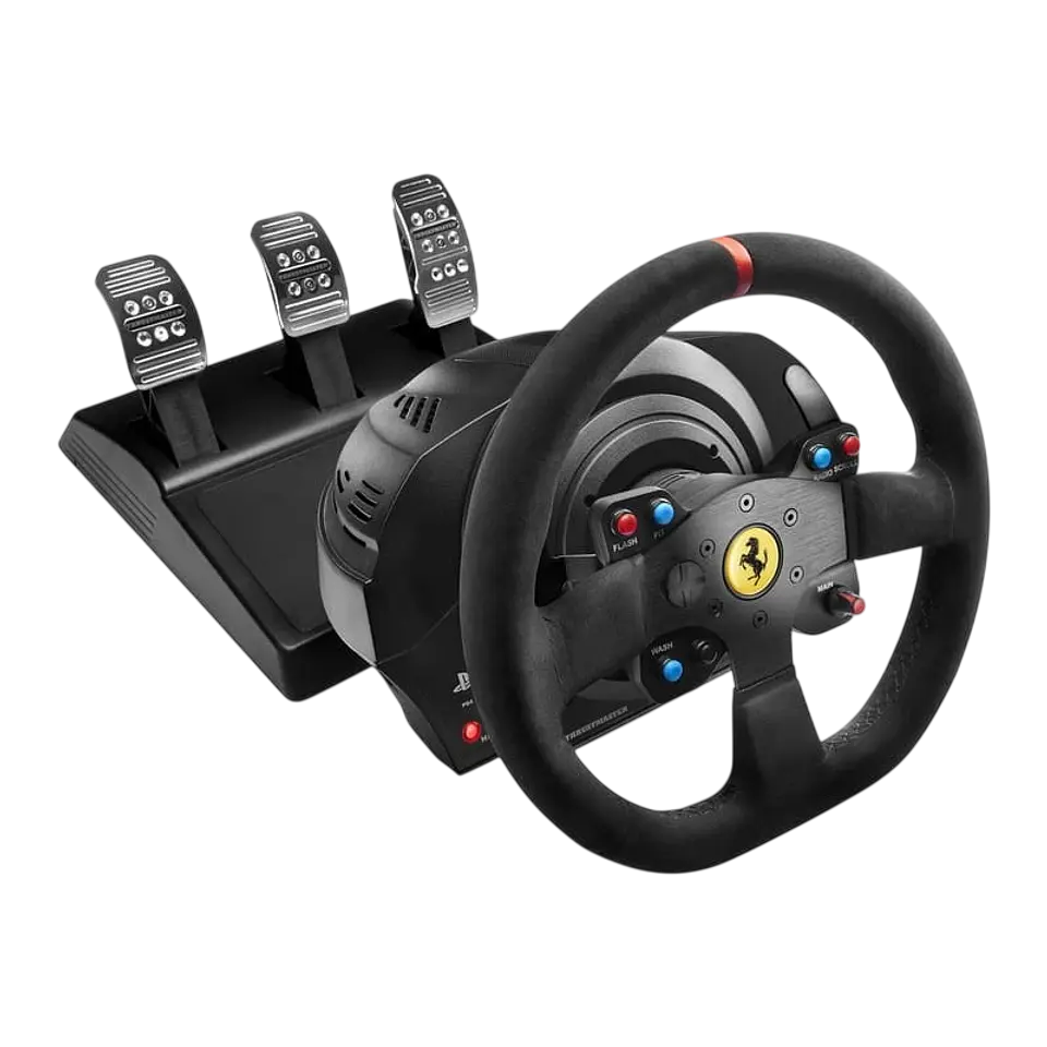 Thrustmaster T300 Ferrari Integral Racing Wheel Alcantara Edition Volante + Pedales PC PS4 PS5 1