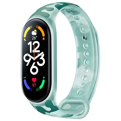 Correa Camuflaje Original para Xiaomi Smart Band 7 Verde