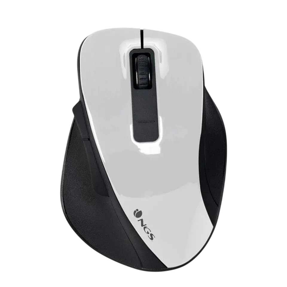 NGS Bow White 1600 DPI Blanco y negro 1