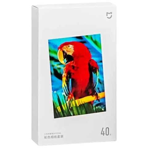 Xiaomi Instant Photo Paper 3 40 Hojas - Papel Fotográfico para Xiaomi 1S Set