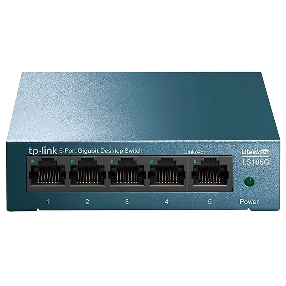 TP-Link LS105G Switch Sobremesa 5-Puertos 10/100/1000Mbps Azul 1