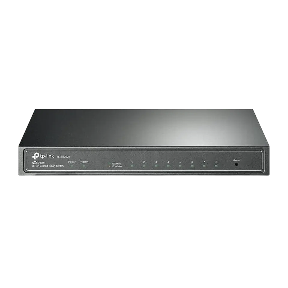 TP-Link TL-SG2008 Switch Smart JetStream Gigabit de 8 Puertos Negro 1