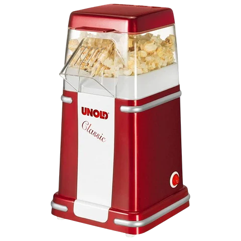 Unold Classic Palomitera Rojo/Plata/Blanco
