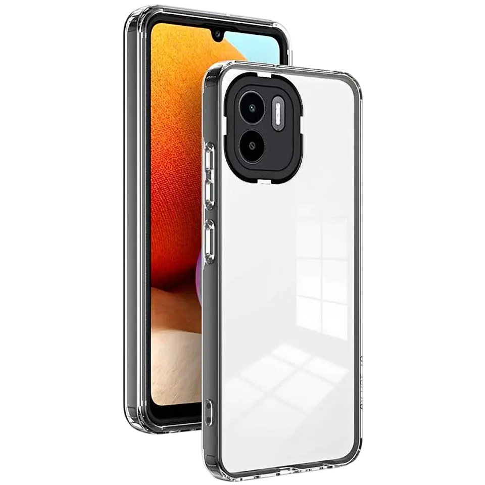 Funda de silicona Xiaomi Redmi A1 / Redmi A2 con Bumper Negro 1