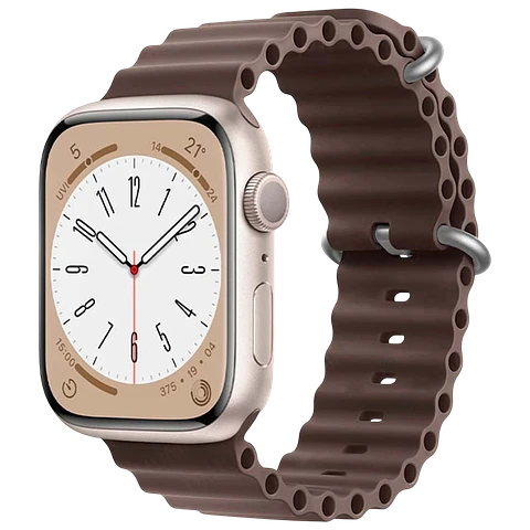 Correa Apple Watch 42/44/45/49mm Wave Marrón