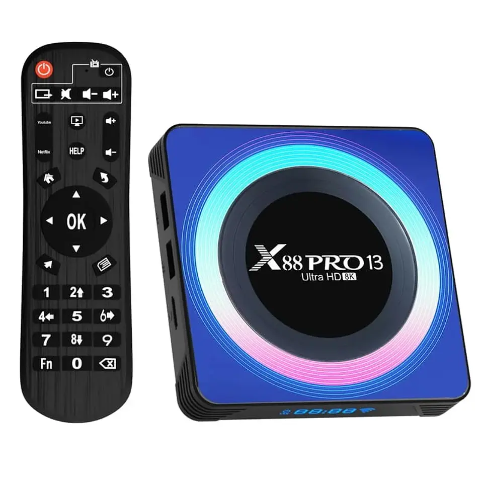 X88 PRO 13 4GB/64GB Caja Acrílica Android 13 - Android TV 1