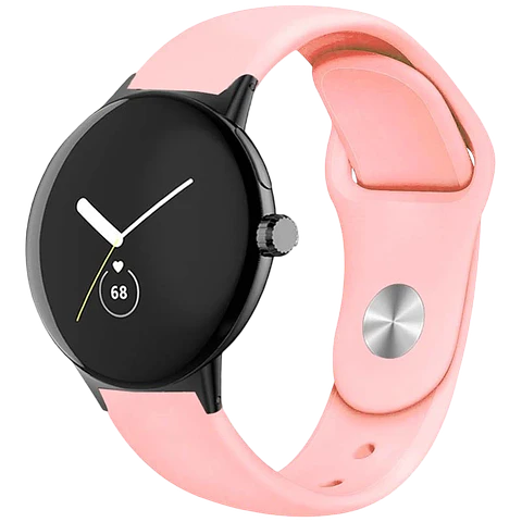 Correa Universal Elegance Silicona 20mm Salmón para Smartwatch Xiaomi/Amazfit/Samsung/Huawei/Realme/Ticwatch