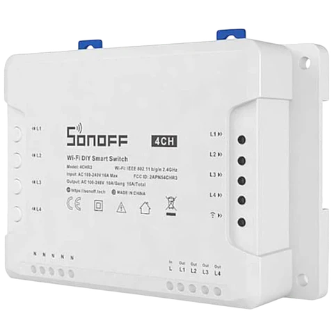 Sonoff 4CH Pro R3 Wifi Smart Switch con Control RF - Relé inteligente