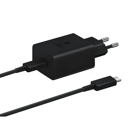Samsung 45W USB Tipo-C Carga Super Rápida Negro - Cargador de Pared con Cable
