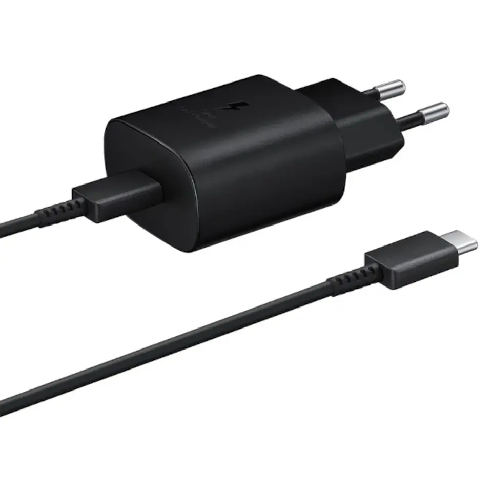 Samsung EP-TA800 25W USB Tipo-C Cable USB-C Negro - Cargador de Pared 1