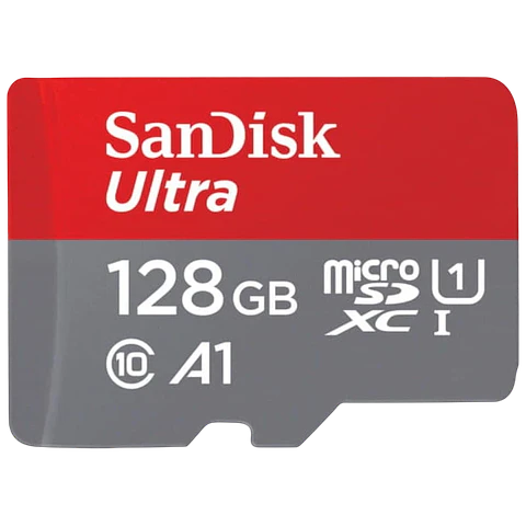 SanDisk MicroSD 128GB Ultra UHS-I + Adaptador Clase 10