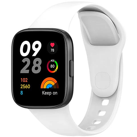 Correa de silicona Xiaomi Redmi Watch 3 Blanco