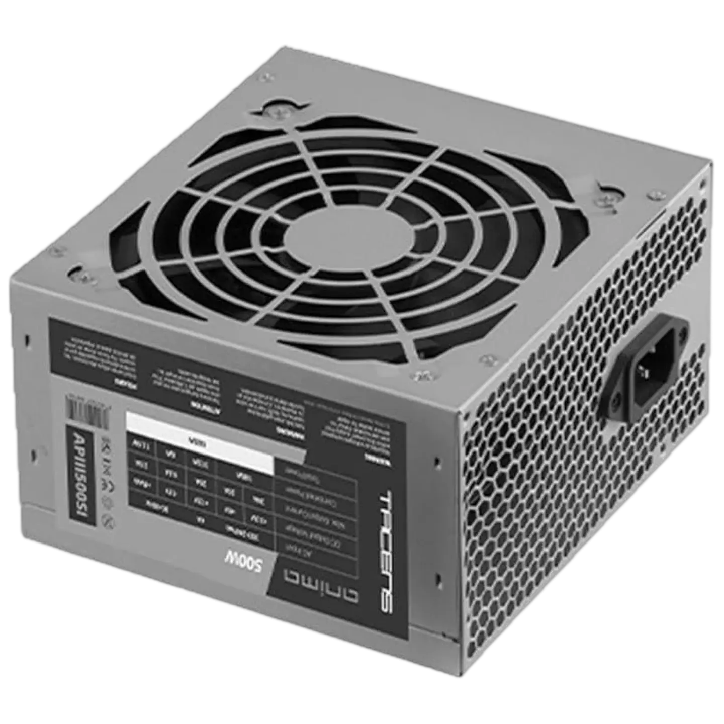 Fuente de alimentación Tacens Anima ATX 500W Plata 1