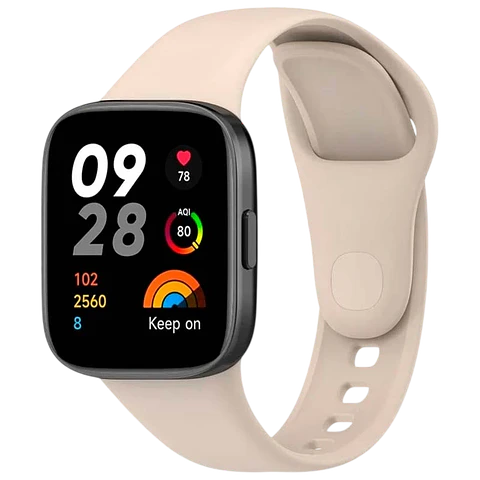 Correa de silicona Xiaomi Redmi Watch 3 Marfil