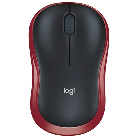 Logitech M185 Rojo/Negro - 1000 DPI